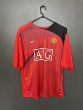 MANCHESTER UNITED 2008/2009 TRAINING FOOTBALL SHIRT NIKE JERSEY SIZE L ADULT