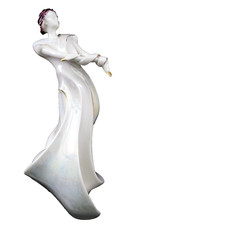 Galos Figurine Spanish Fine China Lustre Dancer Art Deco h 27 cm