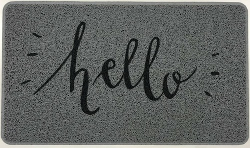 Hello front door welcome mat - front,