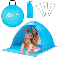 Purebox Beach Tent Pop Up Small for 1-2 Person, UV 50+ Baby Beach Tent Canopy