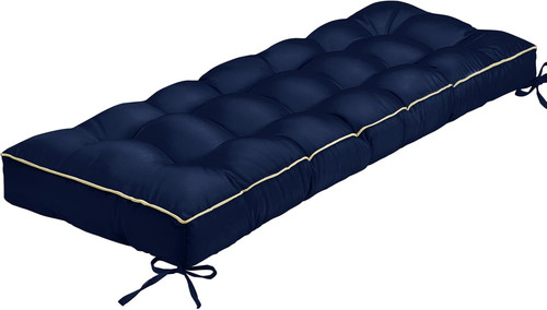 Outdoor bench cushion tufted - outdoor, cushion,