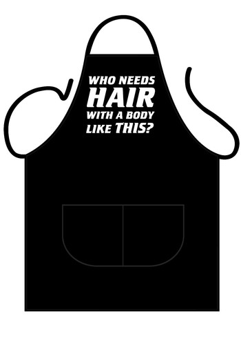 Men black novelty apron - men's,black,