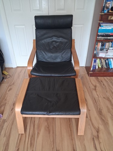 Ikea poang chair foot stool - &,