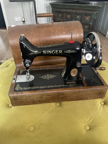 Antique singer 99k hand - singer, crank