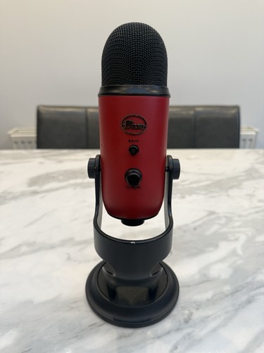Blue yeti usb microphone red - microphone,