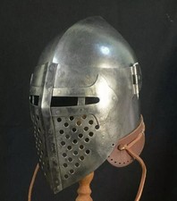 Medieval Bascinet Helmet | Armour Buhurt Helmet | Knight Battle Larp Helmet