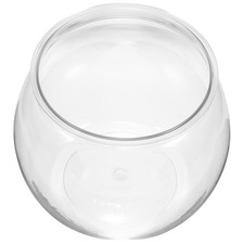  Mini Aquarium Betta Fish Tank Transparent Small Clear Plastic Bowl