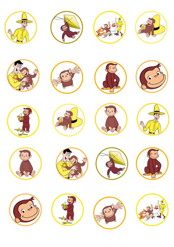 20x curious george - george,