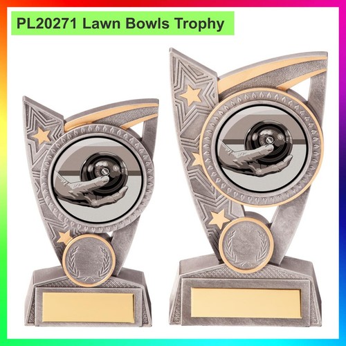 Lawn bowls trophy triumph - lawn,