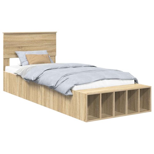 Bed frame with shelf - bed,