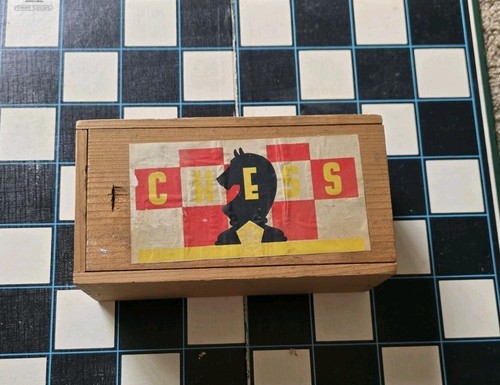 Vintage wooden chess - wooden,