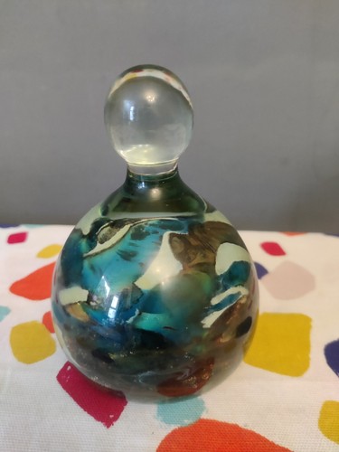 Vtg mdina glass paperweight - vtg,