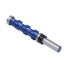 1/2in Shank Flush Trim Spiral Router Bit Tungsten Steel Alloy Double Bearing