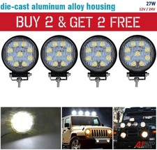 12V 24V LED Round Work Light