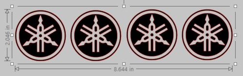 Yamaha decals stickers - x4,
