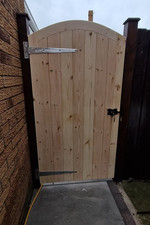 Wooden Garden Gate Arched Top  ***AVAILABLE NOW FOR FAST DELIVERY ***