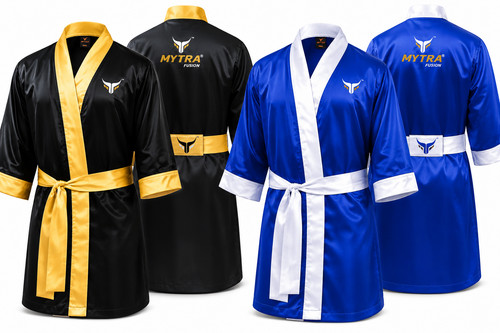Mytra boxing gown - mytra, satin