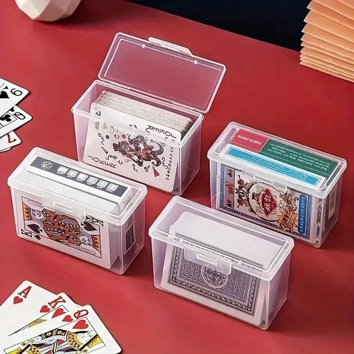 Clear playing card - playing, box