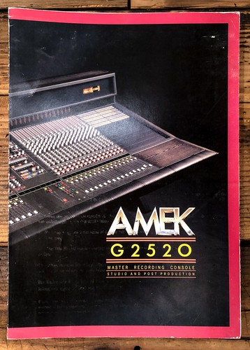Amek g2520 recording console - amek,