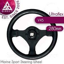 Ultraflex V45 Marine Sport Steering Wheel│280mm│Shock Resistant│Black│37920H