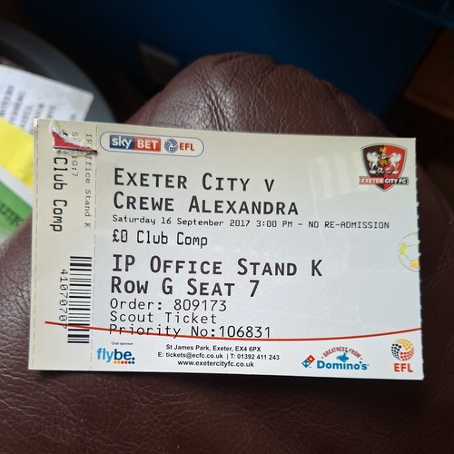 2017 exeter city - exeter, v