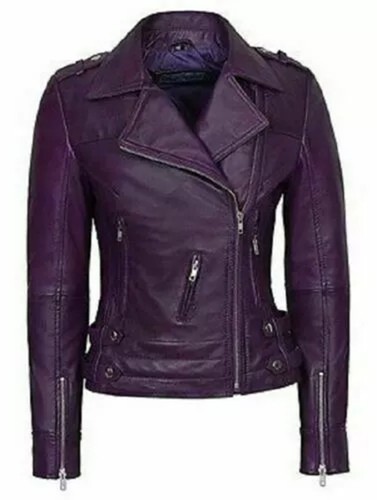 Women purple color biker - purple,