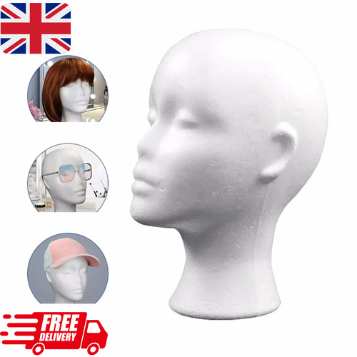 Polystyrene foam head dummy - head,