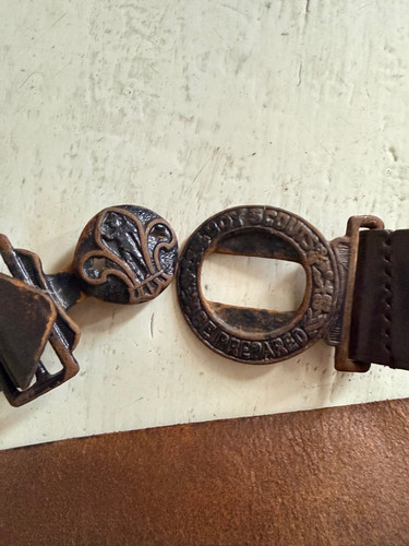 Vintage boy scout - boy, brown
