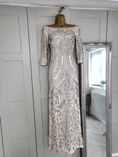 Quiz Sequin Ball Gown Bardot