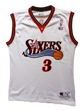 Champion Allen Iverson Philadelphia 76ers Vintage Jersey Jersey NBA Sixers S