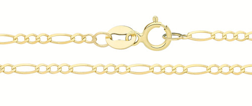 9ct gold ankle bracelet - ankle, 10