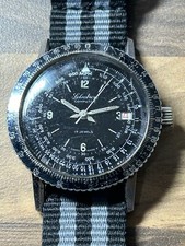 Vintage Ollech & Wajs Selectron Computer - RARE Slide Rule Bezel Wristwatch