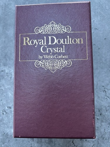 Royal doulton crystal bud vase - doulton,