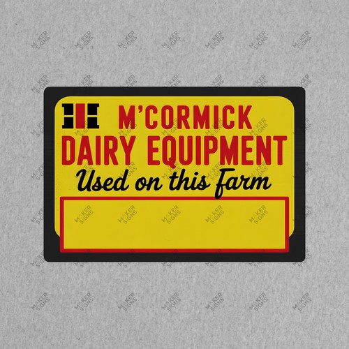 Vintage mccormick dairy - mccormick,