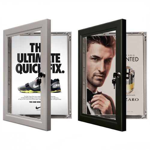 Outdoor lockable display - a1,a2,