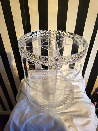Rotating clear acrylic make - acrylic, make-up
