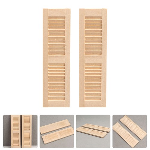 Durable wooden doll shutters - wooden,
