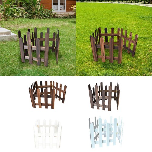 Wooden garden fence - garden, decorative
