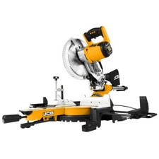 JCB Electric Sliding Mitre Saw, Corded, 254mm 10" Disc Cutter 2000W, 230-240V