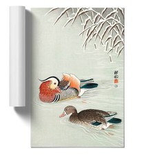 Mandarin Ducks Animal Asian Bird Ohara Koson Unframed Wall Art Poster Print
