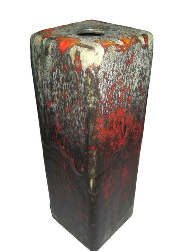 38cm tall vase fat lava - tall, 60's