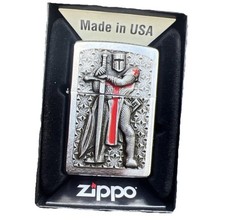 Zippo Lighter Brushed Chrome