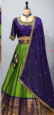 Indian pattu lehenga choli
