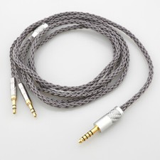 Silver Plated Headphone Cable For Hifiman Sundara HE1000se HE6se he400 2x3.5mm