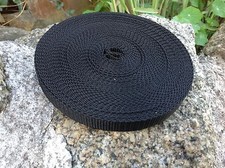 15mm Black Nylon Webbing Tape