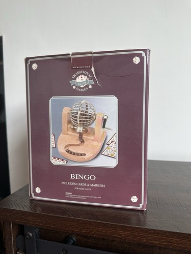 Lovely wooden bingo wheel - wooden,