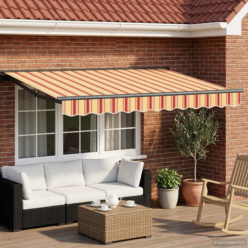 Manual awning frame with leds - manual,