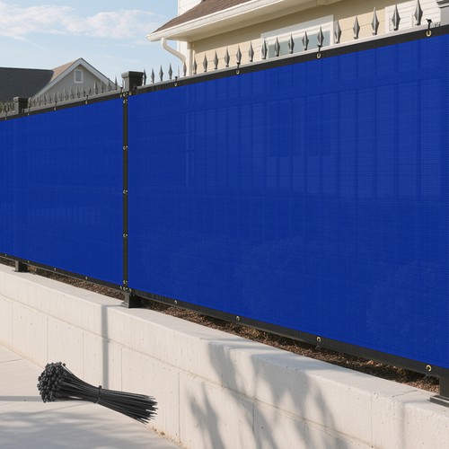 4ft blue outdoor - privacy, fence
