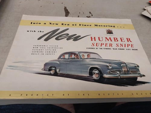 1953 humber super snipe - 1953, sales