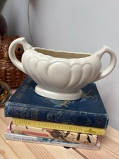 Antique Art Deco White Planter Vase Possibly Sylvac Or Wade